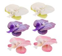 BESTYASH 3 Pairs Detachable Butterfly Orchid Flower Shoe Buckles for Women Colorful High Heel Clips and Sandals Charms Secure Fit Decorations for Beach Vacations and Summer Styles