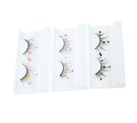 BESTYASH 3 Pairs Sequins False Eyelashes with Heart Flower Design Butterflies Lashes for Stunning Eye Makeup Easy to Apply for Everyday Special Occasions