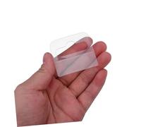 BESTYASH 300PCS Self-Adhesive Hanging Tabs with Cloud-Shaped Slot Hole Clear Sticky Display Tags for Retail Merchandise Plastic Hangers for Shops Boutiques Flea Markets and Office Use