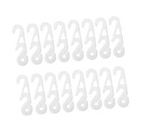 BESTYASH 30pcs Adjustable Mask Strap Extension Hooks White S-Shaped Buckles for Ear Relief and Pressure Reduction Compatible with Ear-Mounted Masks