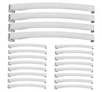 BESTYASH 30pcs French Hairpin Clip Single Prong Pin Metal Barrette DIY Tools for Crafts Handmade Clip Accessories for Braids and Hairstyles