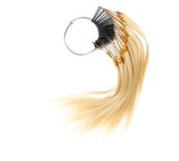 BESTYASH 30pcs Human Hair Sample Rings for Hair Testing Color Chart and Dye Samples for Professionals and Home Use