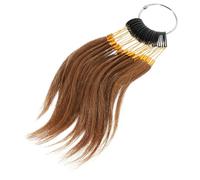 BESTYASH 30pcs Human Hair Testing Samples Buckles Real Hair Dye Strands for Professionals for Salons and Home Use