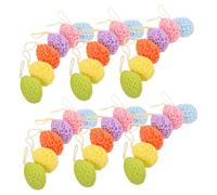 BESTYASH 36pcs Exfoliating Bath Sponges Honeycomb Body Scrubber for Full Body Cleaning Shower Wash Puff with Convenient Hanging Design for Easy Storage and Resilient Use