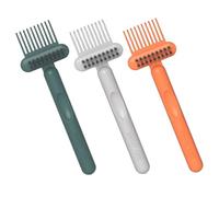 BESTYASH 3pcs Airbag Comb Cleaner Brush Set with Rake Design for Hair Removal and Massage Curly Hair Cleaning Tool Random Color