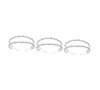 BESTYASH 3pcs Alloy and Crystal Headband for Women Double-row Bridal Hair Jewelry Elegant Headdress for Weddings Parties and Special Occasions Chic Design for Brides and Bridesmaids