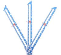 BESTYASH 3pcs Aluminum Seam Quilting Ruler with Marking Line and Measuring Spacing for Buttonholes, Sliding Gauge Sewing Tool for DIY Quilting and Fabric Crafts