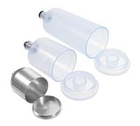 BESTYASH 3pcs Corrosion-resistant Glass Airbrush Paint Bottles with Storage Containers for Precise Dispensing and Easy Cleaning for Model Making Cake Decorating Nail Art