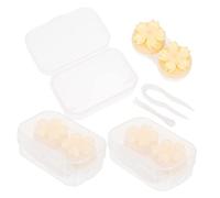 BESTYASH 3pcs Eye Lens Cases Cute Cherry Blossom Design Durable Plastic Contacts Storage Boxes Reusable Lenses Container for Safe Eye Care and Easy Storage