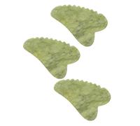 BESTYASH 3pcs Heart-Shaped Guasha Facial Massager Portable Jade Scraping Boards for Face Muscle Massage Skin Shaping Lightweight Ergonomic Design for Daily Skincare Go
