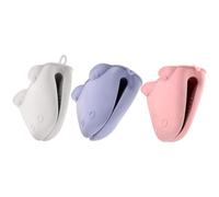 BESTYASH 3pcs Heat Resistant Baking Gloves Cartoon Hippo Design, Thermoplastic Rubber Material Oven Mitts for Kitchen and Baking, Compact, Space Saving, and Easy for Hanging Protective Oven