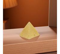 BESTYASH 3pcs Mini Ancient Pyramid Statues Resin Crafts Miniature Ornaments for Home Decor and Miniature Gardens Compact Collectible Egyptian Style Mold Adornments