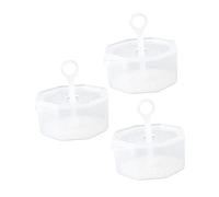 BESTYASH 3pcs Mini Bubbling Tool for Facial Cleaning Transparent Cleansing Milk Dispenser Lovely Bubbler for Deep Pore Cleansing Travel Friendly Easy to Use for Women