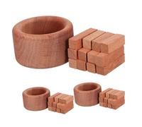 BESTYASH 3pcs Natural Wood Essential Oil Diffuser Electric Aromatherapy Freshener for Home Office Car Yoga Elegant Cylindrical Design Easy Refill Portable Air Diffusers for Spaces