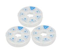 BESTYASH 3pcs Portable Weekly Pill Organizer Compartments Travel Medicine Holder Compact Medication Storage Box for Vitamins and Supplements for Home Travel Use