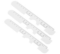 BESTYASH 3pcs Pupillary Distance Rulers for Optometrists Multipurpose Pd Measurement Tools Eyeglass Fitting Accessories Plastic Optical Shop and Home Use