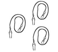 BESTYASH 3pcs Retro Alloy Pocket Watch Chain Antique Watch Accessories Snake Chain Design for Men for Necklace Making Option