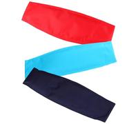 BESTYASH 3pcs Reusable Head Ice Pack Wrap for Headaches Ice Bag with Sticky Strap for Relief for Cluster Headache and Stiff Neck Sky Blue and Red