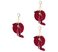 BESTYASH 3pcs Rhinestone High Heel Shoes Keychain Pendant Fashionable Bag Charm for Handbags Purses Backpacks Unique Accessory Electroplating Treatment