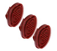 BESTYASH 3pcs Shampoo Brush Multipurpose Plastic Brush for Hair Massage and Cleaning for Shower and Bathroom Use