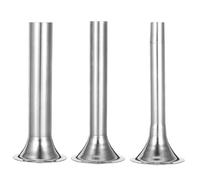 BESTYASH 3pcs Stainless Steel Sausage Funnels Compatible with Various Filling Machines Easy Operation Kitchen Accessory for Homemade Sausage Making