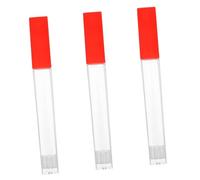 BESTYASH 3pcs Transparent Plastic Thermometer Protective Tubes with Needle Storage for Body Temperature and Sewing Needles Storage Holder Cases for Clinic and Home Use