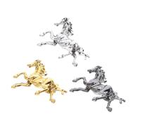 BESTYASH 3pcs Vintage Enamel Horse Brooch Pin Chinese Zodiac Animal Lapel Pins for Men and Women Galloping Horse Symbol of Success and Strength Spring Festival Jewelry Accessory
