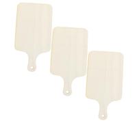 BESTYASH 3pcs Wooden Mini Cutting Boards Unfinished Bread Tray Fruit Serving Tray for DIY Decor for Charcuterie Housewarming