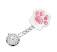 BESTYASH 3sets Delicate Cat Paw Cartoon Pocket Watch Lightweight Nurse Fob Watch Clip Design for Medical Professionals Creative Nurses and Doctors