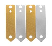 BESTYASH 4 pcs Thin Copper and Zinc Strips for Electroplating and Fruit Battery Science Experiments Portable for Educational Electricity Learning and Anode Replacement