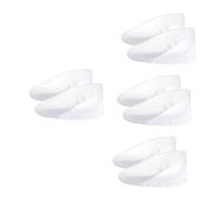 BESTYASH 4pairs Invisible Heel Inserts for Men and Women Height Increasing Insoles Soft Sebs Material Non- Design for Sports and Everyday Shoes Transparent