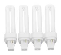 BESTYASH 4pcs 13w 2pin Light Bulb 2 Prong Light Bulbs and 2u Tube Bright White Lighting Easy Installation Replacement Fluorescent for Home and Office