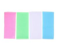 BESTYASH 4Pcs Body Exfoliating Towels Back Scrubber Bath Cloths for Shower Soft and Exfoliating Experience for Gentle Cleansing and Easy Storage Multi Color