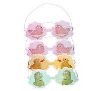 BESTYASH 4Pcs Cartoon Cooling Eye Masks for Adorable Dinosaur Design Ice Packs Portable Eye Pads for Fatigue Relief Better Sleep Random Styles for Home School