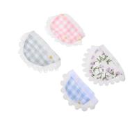 BESTYASH 4pcs Christmas Small Animal Collar and Bib for Parrots and Guinea Pigs, Polyester Material, Simple to Clean, Keeping Neck and Fur Spotless, for Christmas Celebrations and DIY