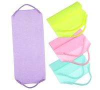 BESTYASH 4pcs Exfoliating Body Scrubber Back Washcloth Set Multi-color Back Scrubbers for Deep Cleansing and Dead Skin Removal Suitable for Shower Bathing