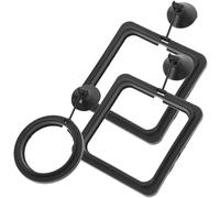 BESTYASH 4pcs Feeding Ring Plastic Aquarium Circle Pvc Black Practical Fish Feeder Convenient Viewing for Aquarium Fish Tank