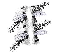 BESTYASH 4pcs Halloween Headwear Skull Hand Hair Clips Scary Skeleton Zombie Punk Horror Barrettes Hair Accessories for Women Girls Party Decorations