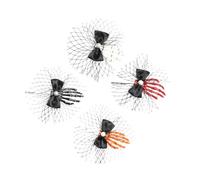 BESTYASH 4pcs Halloween Skeleton Hand Hairpins Gothic Style Hair Clips for Women Lightweight Durable Cloth Barrettes for Cosplay Carnival Party Hair Decoration