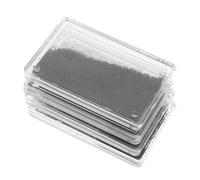 BESTYASH 4pcs Iron Powder Box for Physics Experiments Abs Magnetic Field Shavings Display Educational Science Instrument for School Teaching and Scientific Research