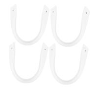 BESTYASH 4pcs Leather Sign Strap for Hanging Signs and Curtain Rods Wall Mounted Fixed Holders for Wedding Birthday and Anniversary Decorations Minimalist Tail Design