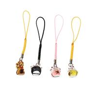 BESTYASH 4pcs Luck Cat Keychain Pendant Japanese Style Cat Key Ornaments for Bags Backpacks and More Cute Design for Crafts and Decorations