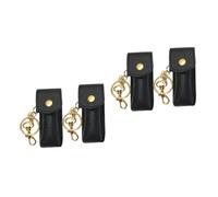 BESTYASH 4pcs Makeup Bag Keychain Holder Lipstick Lip Balm Pouch for Women Accessories