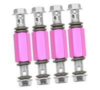 BESTYASH 4pcs Motorcycle Brake Line Extension Adapter Connector Tubes High-Pressure Resistant Bike Brake Hose Fittings for Auto Car Motorbike Repair with Easy Installation Random Color