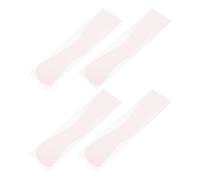 BESTYASH 4Pcs Pink Silicone Eyelash Extension Pads Forehead Lash Holder Wave Shape False Eyelash Applicator Tool Reusable Isolation Patch for Lash Grafting