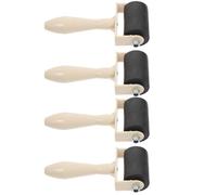 BESTYASH 4pcs Printing Ink Roller Rubber Brayer Rollers for Crafting with Comfortable Handle Easy to Clean Assorted Colour Printmaking Tool