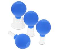 BESTYASH 4pcs Professional Cupping Therapy Home Use Vacuum Cupping Glasses for Face Body