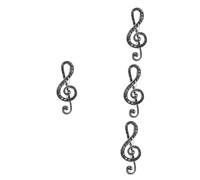 BESTYASH 4pcs Rhinestone Musical Note Brooch Pin for Women Elegant Festival Clothing Decoration for Birthdays Mother Day and Christmas Versatile and Stylish Accessory