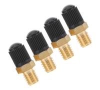 BESTYASH 4pcs Tire Air Caps for Cars Motorcycles Trucks Bikes Secure Threaded Valve Stem Covers with Airtight Seal Compatible with Vacuum Tires for Multi-vehicle Use