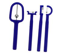BESTYASH 4pcs Tongue Tip Exerciser Set for Oral Motor Therapy Blue Lightweight Design for Boy Girl and Adults Boost Speech Clarity and Muscle Strength Portable and Safe Materials
